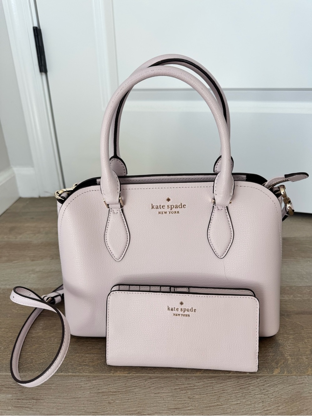 Kate Spade Dome Satchel Pale Lavender & Matching Wallet
